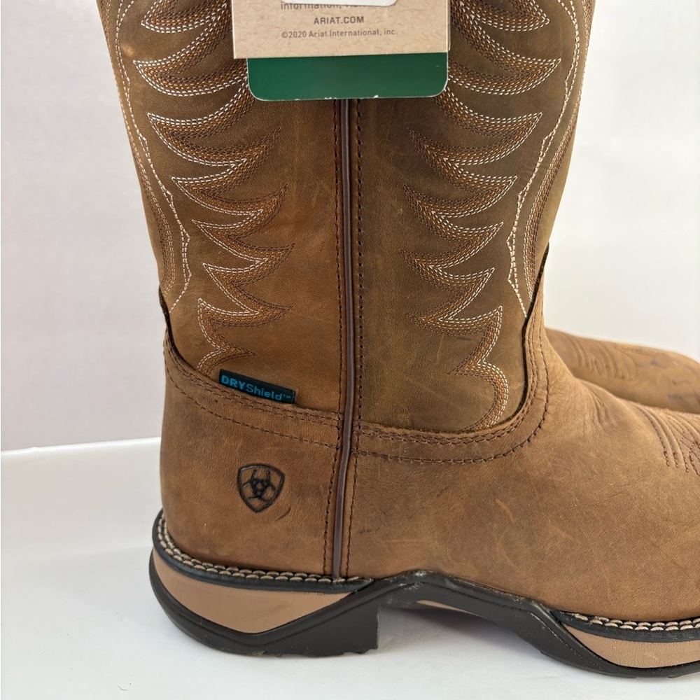 NWT Ariat Anthem Waterproof Western Boot Size 9.5B Men’s - Picture 4 of 16